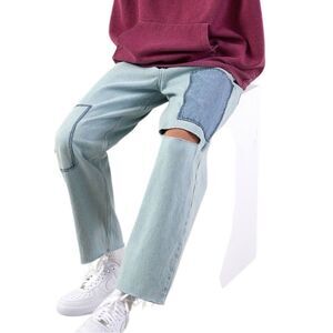 BDG Bow Fit Jean Light Wash Patchwork Men’s size 30X30